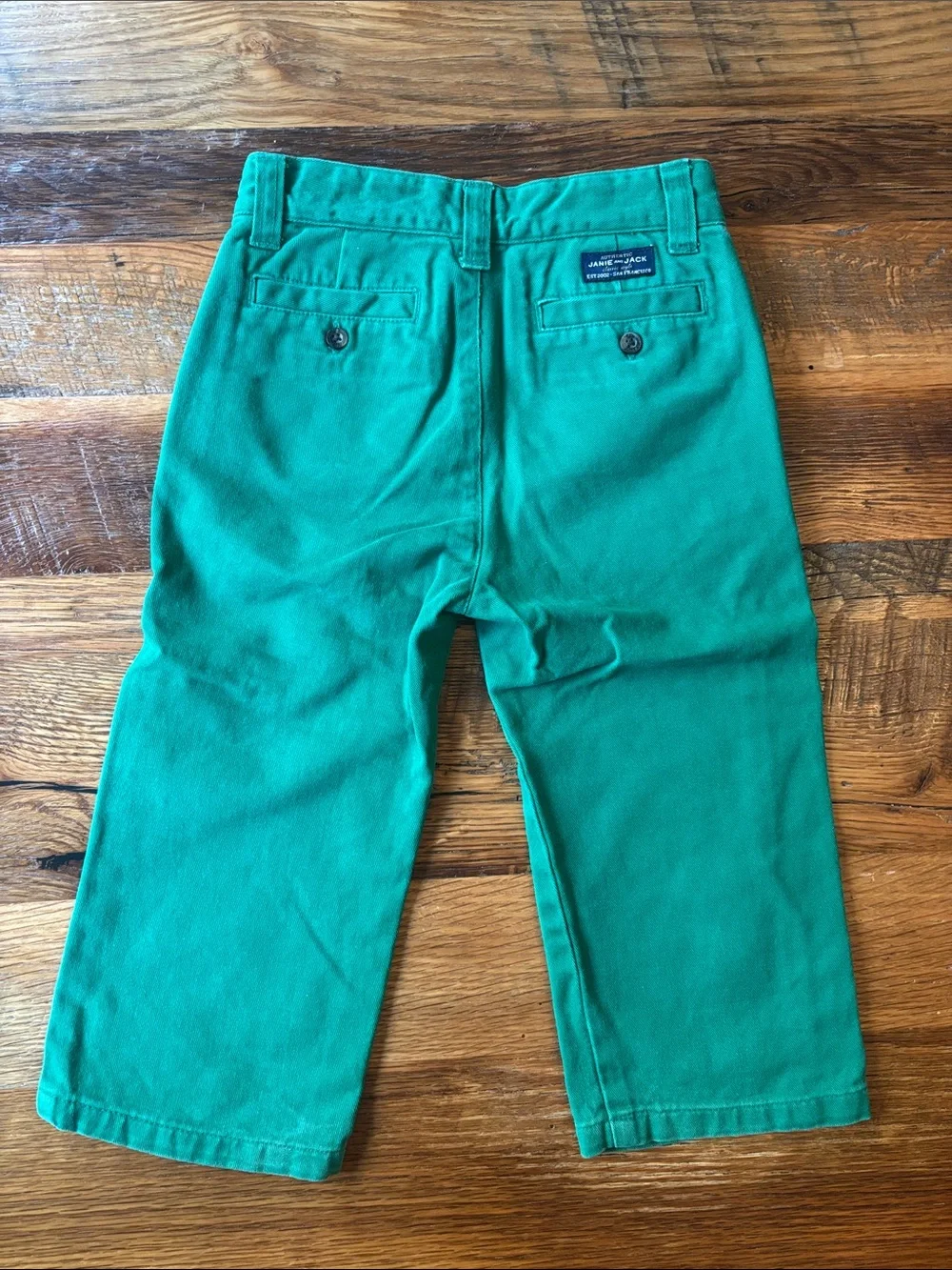 Janie and Jack 18-24 months Green Cotton Chino Pants